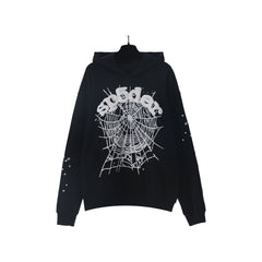 Sp5der OG Web Hoodie Black
