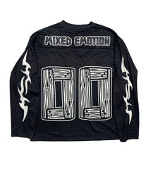 Mixed Emotions Oversized Lightning Jersey Black
