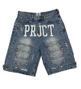 Project Capri Triple Pocket Jorts Blue