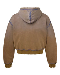 Vale Forever Sunny Zip Up Hoodie Brown