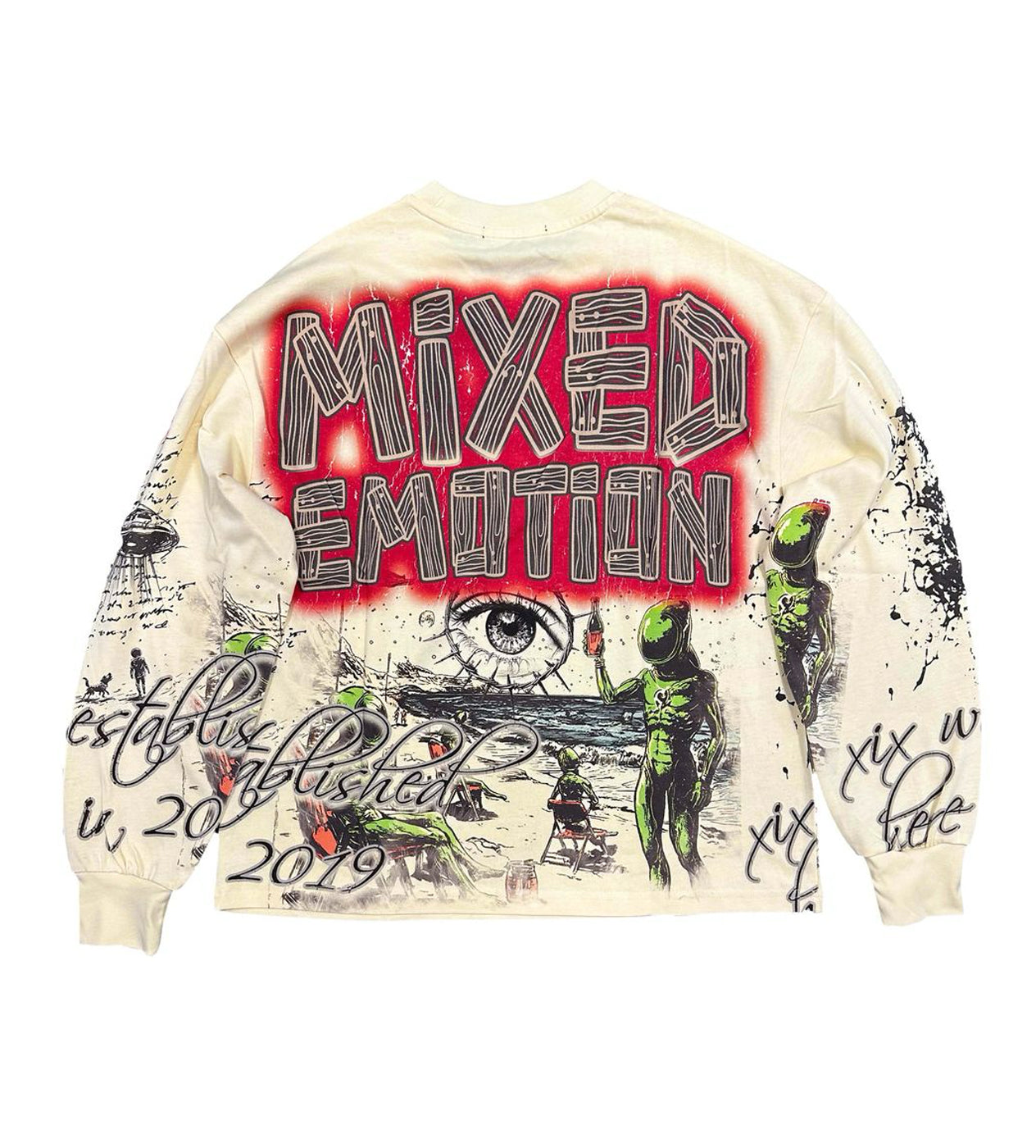 Mixed Emotions Art Club L/S Tee Cream